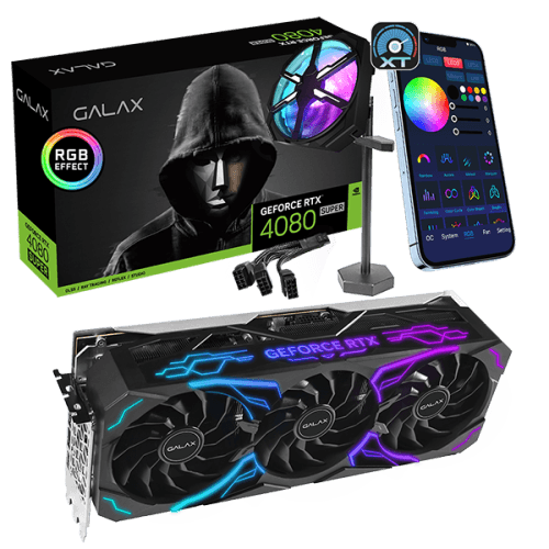 การ์ดจอ GALAX GeForce RTX 4080 SUPER SG 16GB GDDR6X สีดำSpeedCom