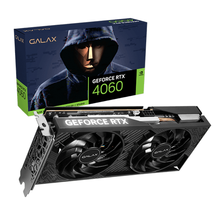 การ์ดจอ GALAX VGA CARD GEFORCE RTX 4060 1-CLICK OC 2X V2 - 8GB GDDR6 3 YAER - SpeedCom