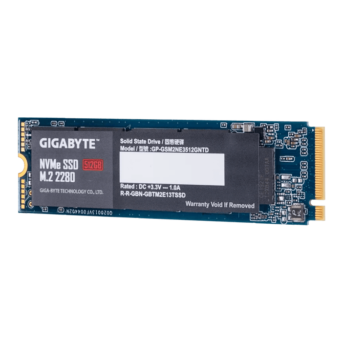 เอสเอสดี Gigabyte 512GB PCIe Gen 3x4/NVMe M.2 2280 GP-GSM2NE3512GNTD - SpeedCom