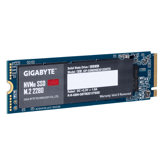 เอสเอสดี Gigabyte 512GB PCIe Gen 3x4/NVMe M.2 2280 GP-GSM2NE3512GNTD - SpeedCom