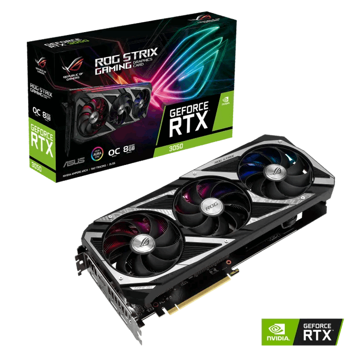 การ์ดจอ Asus ROG Strix GeForce RTX 3050 OC Edition 8GB GDDR6SpeedCom