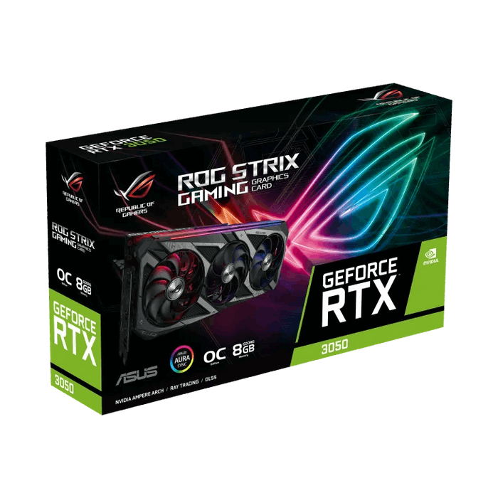 การ์ดจอ Asus ROG Strix GeForce RTX 3050 OC Edition 8GB GDDR6SpeedCom