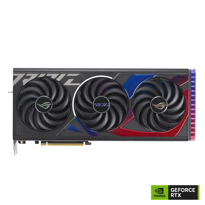 การ์ดจอ Asus GeForce RTX 4070 SUPER ROG STRIX OC 12GB GDDR6X สีดำ
