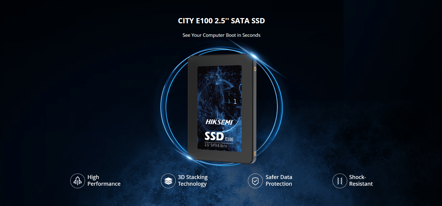 เอสเอสดี HIKSEMI CITY E100 2TB SATA 2.5"  HS-SSD-E100-2048GSpeedCom