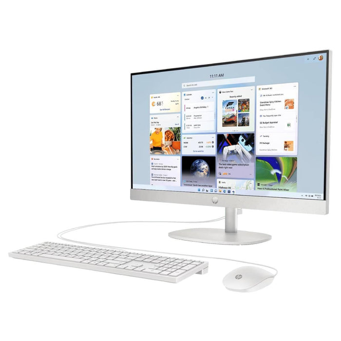 ออลอินวัน HP 24 - CR1009D (A4JC9PA) Ultra 5 สีขาว (Shell White) - SpeedCom