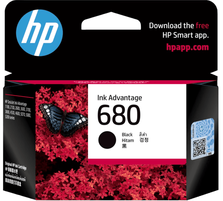 หมึกเครื่องปริ้นเตอร์ HP 680 สีดำ Ink Advantage Caridges (F6V27AA) - SpeedCom