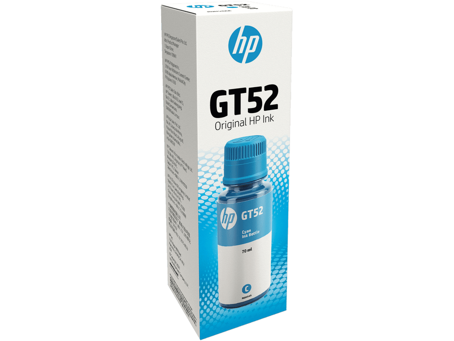 หมึกเครื่องปริ้นเตอร์ HP GT52 Ink Cyan หมึกขวดเติม สีฟ้า (M0H54AA) - SpeedCom