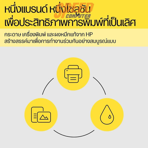 หมึกเครื่องปริ้นเตอร์ HP GT52 Ink Yellow หมึกขวดเติม สีเหลือง (M0H56AA) - SpeedCom