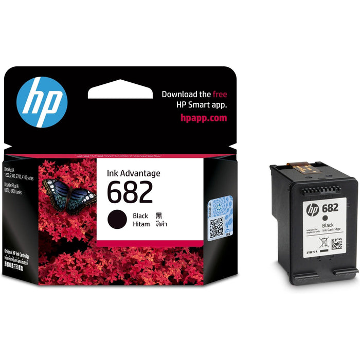 หมึกเครื่องปริ้นเตอร์ HP Ink 682 Black Original Ink Advantage Cartridge สีดำ (3YM77AA) - SpeedCom