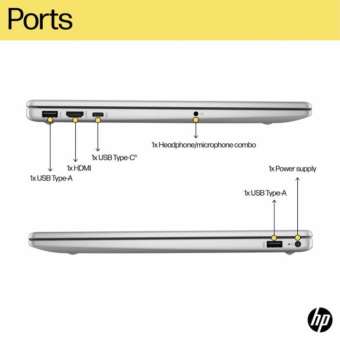 โน๊ตบุ๊ค HP Laptop 15 - fd0030TX (9Q4G1PA) i5 Gen13 สีเงิน (Natural Silver) - SpeedCom