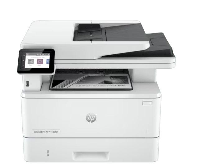 ปริ้นเตอร์เลเซอร์ HP MFP 4103FDN (2Z628A) สีขาว - SpeedCom