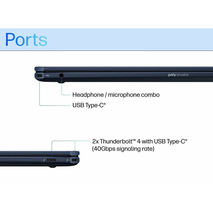 โน๊ตบุ๊ค HP OmniBook Ultra Flip 14 - fh0055TU (B17B2PA) Ultra5 สีฟ้า (Atmospheric Blue) - SpeedCom