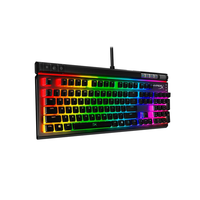 คีย์บอร์ด HyperX Alloy Elite 2 Rgb Linear Red Us 4p5n3aa - aba สีดำ - SpeedCom