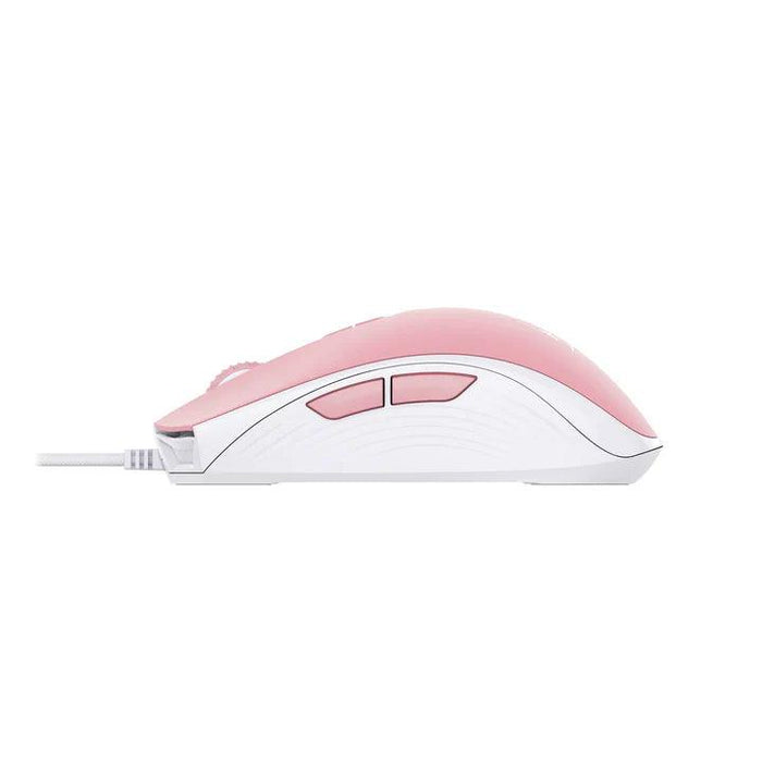 เมาส์ HyperX Gaming Pulsefire สีชมพู (White Pink) - SpeedCom