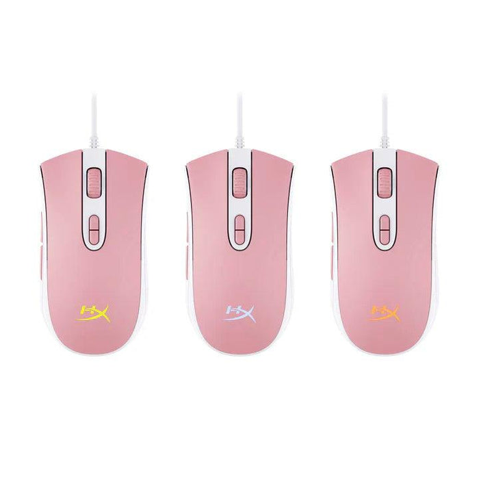 เมาส์ HyperX Gaming Pulsefire สีชมพู (White Pink) - SpeedCom