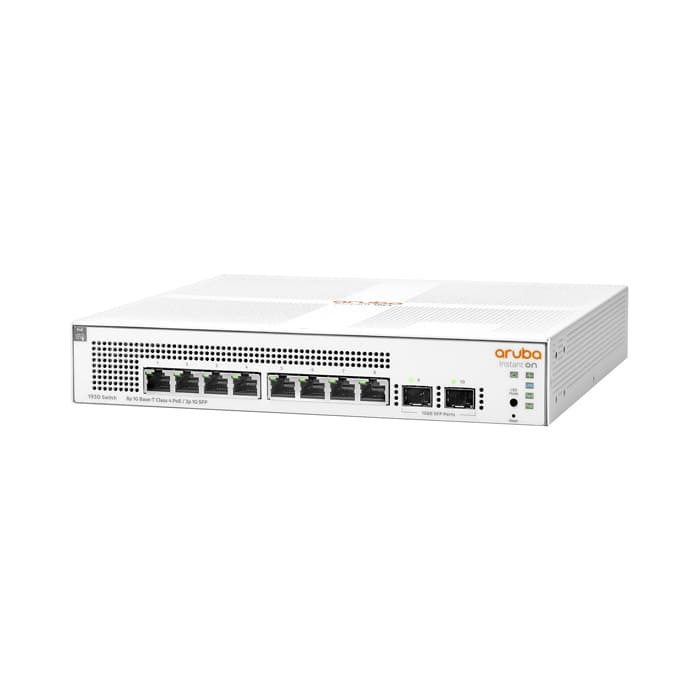 สวิตช์ฮับ Aruba Instant On 1930 8G PoE+ 2SFP 124W Switch - SpeedCom