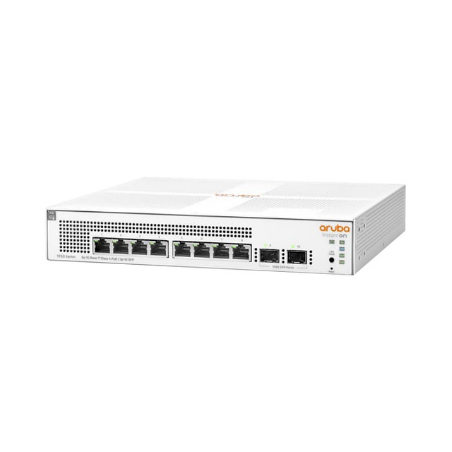 สวิตช์ฮับ Aruba Instant On 1930 8G PoE+ 2SFP 124W Switch - SpeedCom