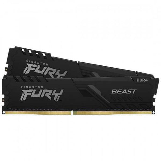 หน่วยความจำ แรม พีซี Kingston FURY BEAST 32GB(16GBX2) DDR4 BUS3200MHz KF432C16BBK2/32 สีดำ - SpeedCom