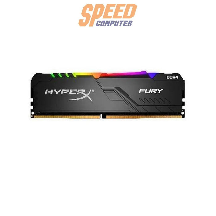 หน่วยความจำ แรม พีซี Kingston HYPER - X FURY RGB 16GB(8GBX2) DDR4 BUS3600MHz HX436C17FB3AK2/16 สีดำ - SpeedCom