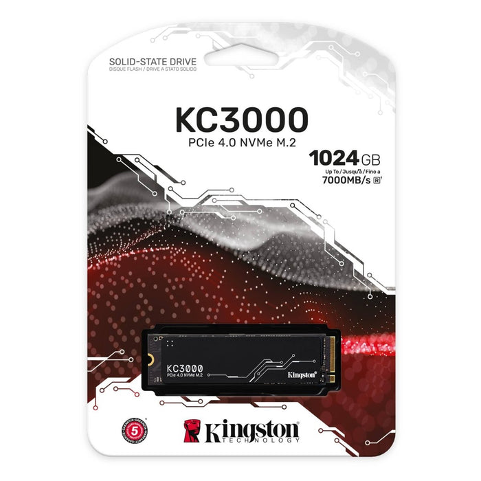 เอสเอสดี Kingston KC3000 1TB PCIe 4x4/NVMe M.2 2280 SKC3000S/1024G - SpeedCom