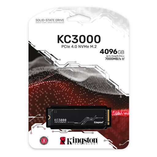 เอสเอสดี Kingston KC3000 4TB PCIe 4x4/NVMe M.2 2280 SKC3000D/4096G - SpeedCom