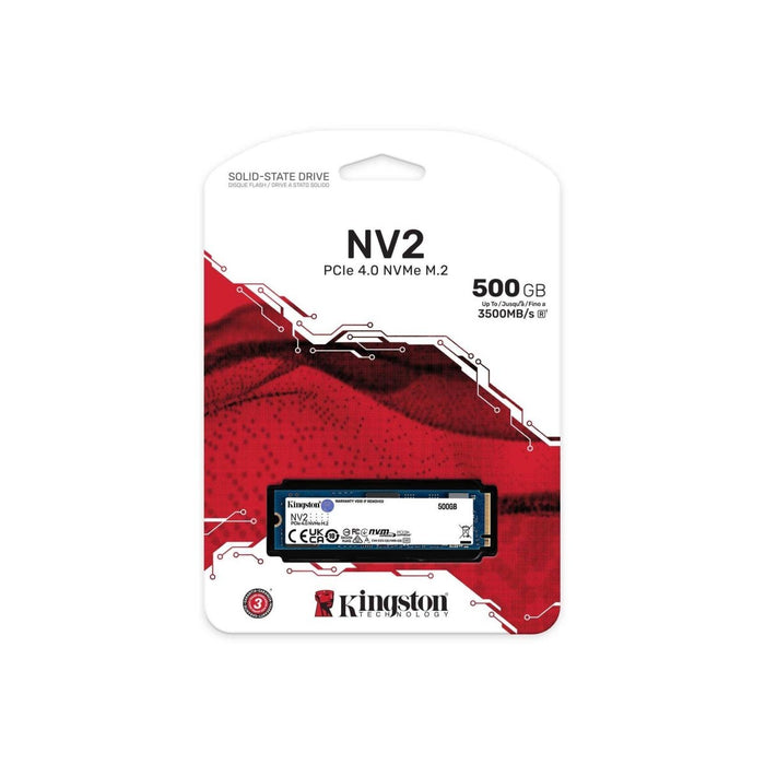 เอสเอสดี Kingston NV2 500GB PCIe 4x4/NVMe M.2 2280 SNV2S/500G - SpeedCom