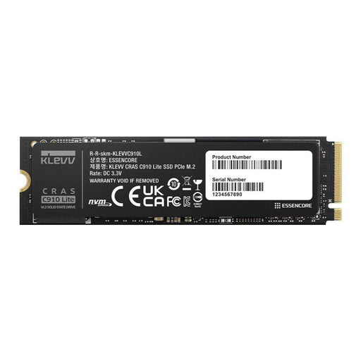 เอสเอสดี KLEVV CRAS C910 Lite 1TB PCIe 4x4/NVMe M.2 2280 K01TBM2SP0-C9L - SpeedCom