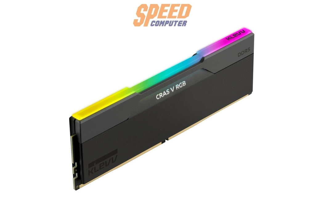 หน่วยความจำ แรม พีซี KLEVV CRAS V RGB 32GB (16GBX2) DDR5 6000MHz KD5AGUA80 - 60A300G สีดำ - SpeedCom