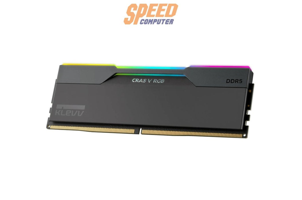 หน่วยความจำ แรม พีซี KLEVV CRAS V RGB 32GB (16GBX2) DDR5 6000MHz KD5AGUA80 - 60A300G สีดำ - SpeedCom