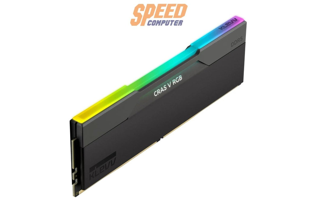 หน่วยความจำ แรม พีซี KLEVV CRAS V RGB 32GB (16GBX2) DDR5 6000MHz KD5AGUA80 - 60A300G สีดำ - SpeedCom