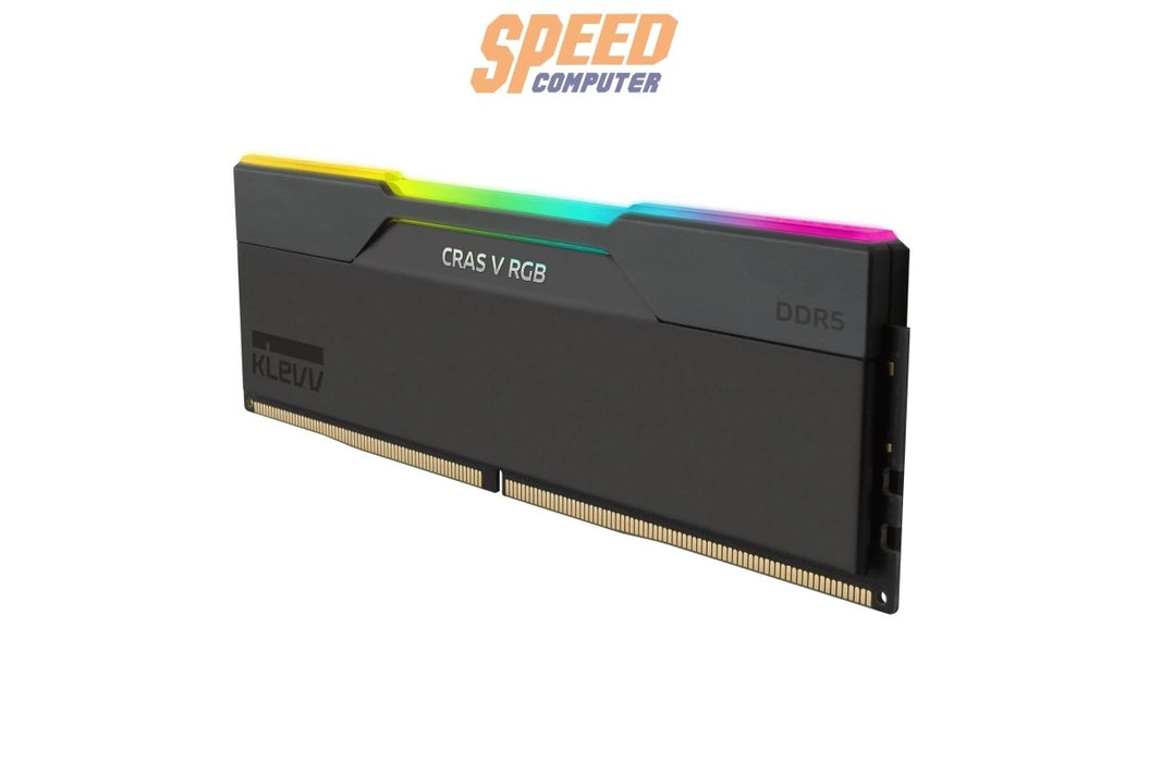 หน่วยความจำ แรม พีซี KLEVV CRAS V RGB 32GB (16GBX2) DDR5 6000MHz KD5AGUA80 - 60A300G สีดำ - SpeedCom