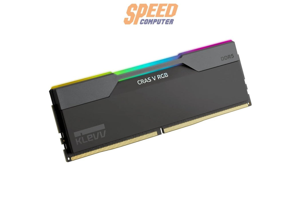 หน่วยความจำ แรม พีซี KLEVV CRAS V RGB 32GB (16GBX2) DDR5 6000MHz KD5AGUA80 - 60A300G สีดำ - SpeedCom