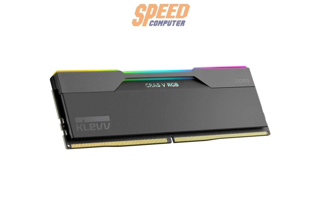 หน่วยความจำ แรม พีซี KLEVV CRAS V RGB 32GB (16GBX2) DDR5 6000MHz KD5AGUA80 - 60A300G สีดำ - SpeedCom