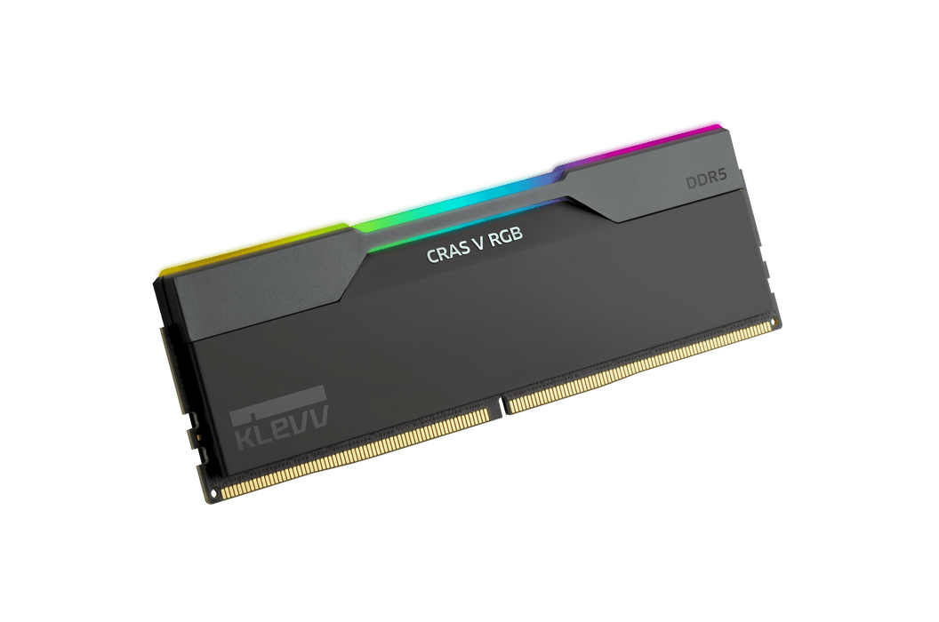 หน่วยความจำ แรม พีซี KLEVV CRAS V RGB 32GB (16GBX2) DDR5 6000MHz KD5AGUA80-60A300G สีดำ - SpeedCom