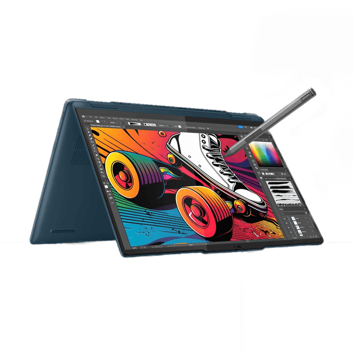 โน๊ตบุ๊ค Lenovo Yoga 7 14IML9 83DJ001NTA Ultra 7 สีน้ำเงิน (Tidal Teal) - SpeedCom