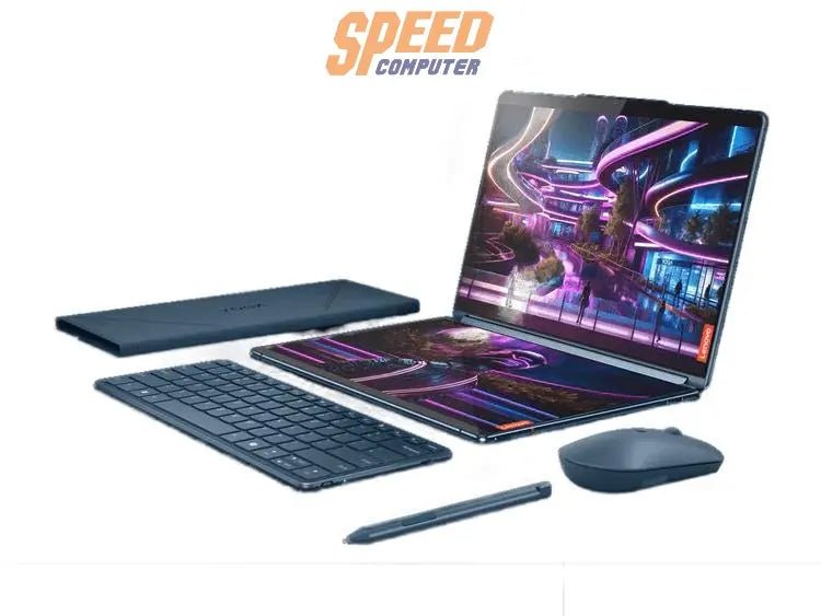 โน๊ตบุ๊ค Lenovo Yoga Book 9 13IMU9 83FF001TTA Ultra 7 สีน้ำเงิน (Tidal Teal) - SpeedCom