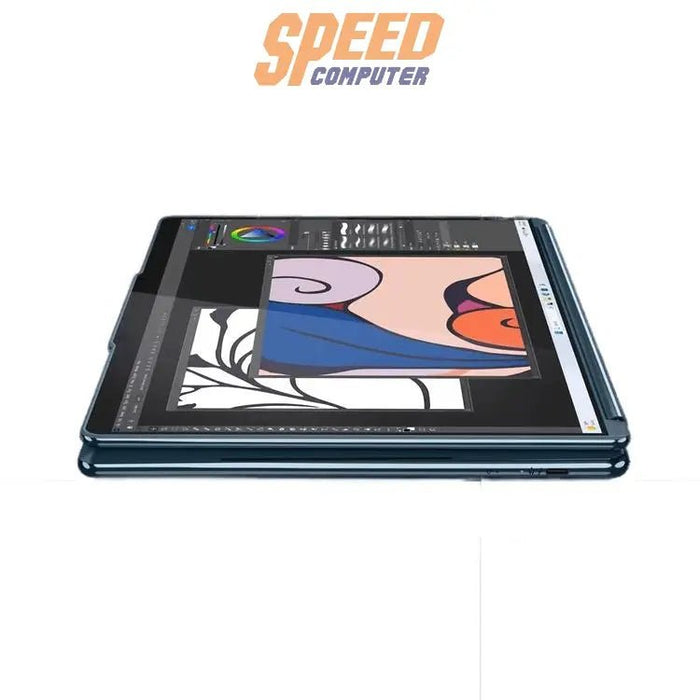 โน๊ตบุ๊ค Lenovo Yoga Book 9 13IMU9 83FF001TTA Ultra 7 สีน้ำเงิน (Tidal Teal) - SpeedCom