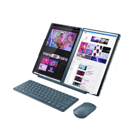 โน๊ตบุ๊ค Lenovo Yoga Book 9 13IMU9 83FF001TTA Ultra 7 สีน้ำเงิน (Tidal Teal) - SpeedCom