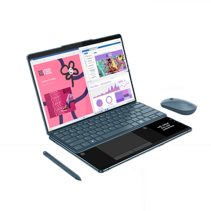 โน๊ตบุ๊ค Lenovo Yoga Book 9 13IMU9 83FF001TTA Ultra 7 สีน้ำเงิน (Tidal Teal) - SpeedCom