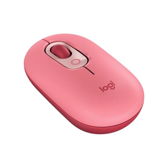 เมาส์ไร้สาย Logitech 910 006516 POP Mouse สีชมพู (Heartbreaker Rose) - SpeedCom