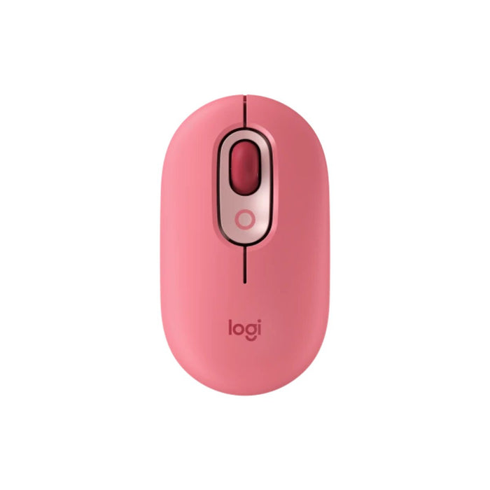 เมาส์ไร้สาย Logitech 910 006516 POP Mouse สีชมพู (Heartbreaker Rose) - SpeedCom