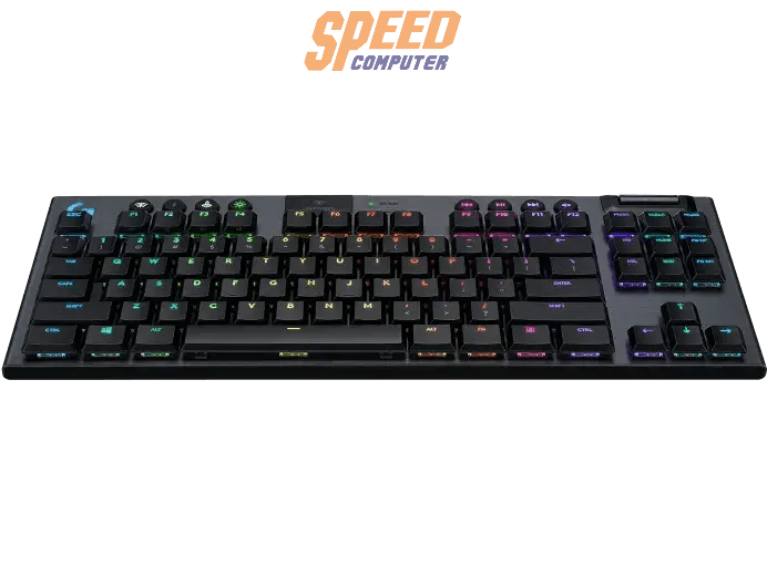 คีย์บอร์ดไร้สาย Logitech G913 TKL Tenkeyless LIGHTSPEED สีดำ - SpeedCom