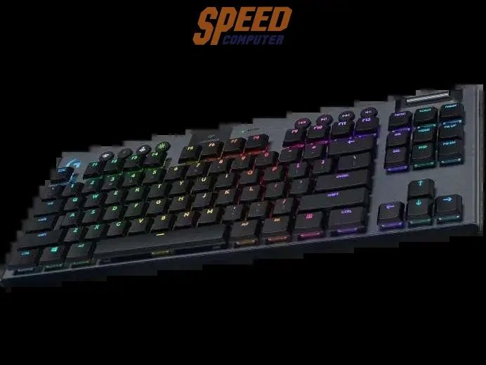 คีย์บอร์ดไร้สาย Logitech G913 TKL Tenkeyless LIGHTSPEED สีดำ - SpeedCom