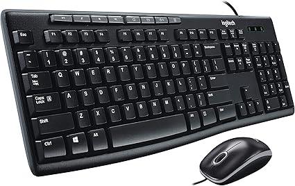 คีย์บอร์ดและเมาท์ Logitech MK200 สีดำ - SpeedCom