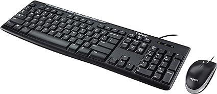 คีย์บอร์ดและเมาท์ Logitech MK200 สีดำ - SpeedCom