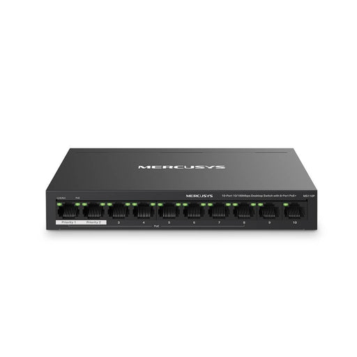 สวิตช์ฮับ Mercusys MS110P 10 - Port Desktop Switch with 8 - Port PoE+ สีดำ - SpeedCom