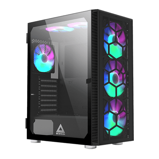 เคส MONTECH X3 Glass Mid Tower ATX - SpeedCom