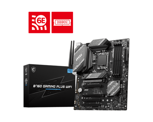 เมนบอร์ด MSI B760 GAMING PLUS WIFI DDR5 LGA1700 ATX - SpeedCom