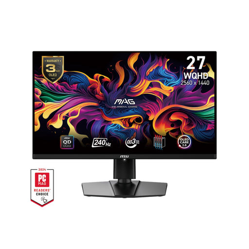 จอมอนิเตอร์ MSI MAG 271QPX QD E2 OLED 27.0" 240Hz สีดำ - SpeedCom