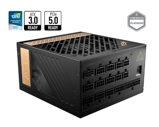 อุปกรณ์จ่ายไฟ MSI MEG AI1300P 1300W 80 PLUS PLATINUM ATX MSI-MEG-AI1300P สีดำ - SpeedCom